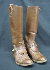 Military Leather Riding Boots With Bal-Laced Instep Leather Sole & Heel (9M) picture