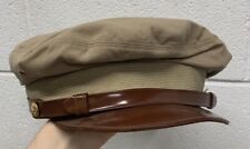 US Army Khaki Visor Cap Hat Size 7 picture