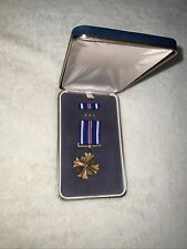 Original WWII Distinguished Flying Cross Medal W/ Ribbon, Bar, & Case picture