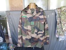 Vtg French Army Woodland, BDU Camouflage F2 Combat Jacket, LARGE picture