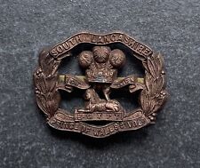 WW2 South Lancashire Regiment Original Economy Issue Plastic Cap Badge picture