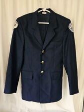 Vtg Air Force Junior ROTC Navy Blue Dress Uniform Blazer Jacket Mens Size 32R picture