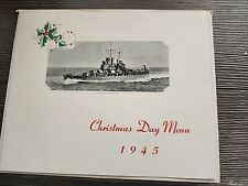 USS Atlanta World War II Christmas Day Menu 1945 Navy Ship Light Cruiser EUC  picture