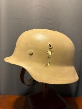 WW2 German Afrika Korps Helmet, Desert Sand camo M35 / M40 picture