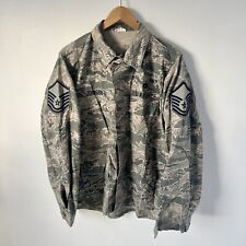 US Air Force Digi Camo Combat Shirt Jacket Sz M/L Patches 90s Y2K Army Military picture