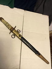 WW2 Japanese Naval officer's dagger. Original with Cut Blade picture