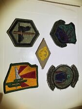 RARE US Vietnam Era Lot 5 Military Patches - Includes WWII honorable Discharge picture