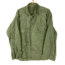 Vintage Us Military 13 Star Hbt Fatigue Shirt Jacket Size 2XL Green 40s 50s picture