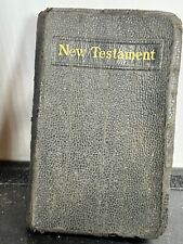 vtg WWII soldier new testament pocket bible signed by pres roosevelt 4055Z picture