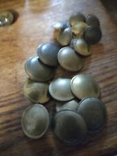 Domed Brass Buttons With Rim Reproduction 10 Large  7 Small picture