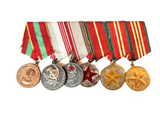 Soviet Russian Russia USSR Ribbon Bar of Long Service MVD MOOP Badge Medal Order picture