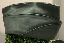 Green Wool Garrison Military Cap Hat Size 7.25 Waldman Mfg Co July 22 1957 HTF picture