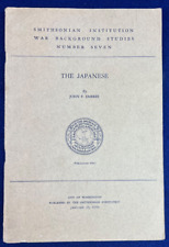 1943 'The Japanese' Smithsonian Institute War Background Book WWII Vntg Embree picture