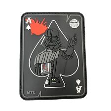 Darth Vader Force Choke Ace Of Spades Star Wars Death Star Death Card PVC Patch picture
