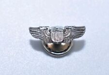 Rare VTG WWII U.S. Pilot Wings Pin, Tie Tac Sterling Silver LGB - BALFOUR  .75