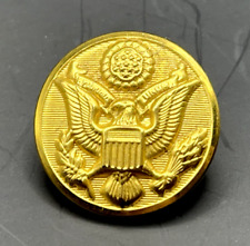 Vintage U.S. Army Great Seal Button Gold Tone Waterbury Button picture