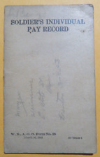 Original 1942 WW2 U.S. Army Soldier’s Individual Pay Record picture