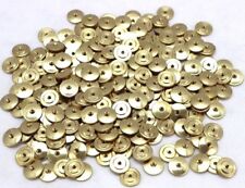 Large Brass Insignia Screw Back Nut 5/8 inch dia x 40 threads lot of 250 pcs picture
