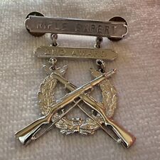 RIFLE EXPERT 2ND AWARD Marine Corps Weapons Qualification Badge USMC  picture