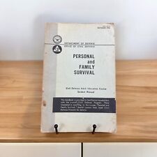 Vtg Department Of Defense Personal and Family Survival Student Manual 1966 Book picture