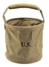 US WW2 Military Collapsible Canvas Water Bucket picture