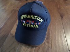 AFGHANISTAN WAR VETERAN HAT U.S MILITARY OFFICIAL BALL CAP U.S.A MADE picture