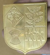 Pakistan national emblem big medal size brass item rare badge picture