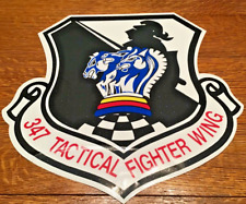 Rare Vintage USAF 347 Tactical Fighter Wing Squadron 10