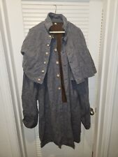 Confederate Gray Wool Great Coat With Wooden Buttons For Civil War Reenacting... picture