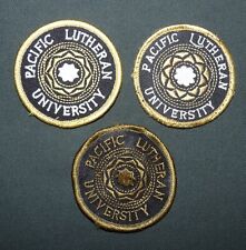 Vintage Pacific Lutheran University ROTC Embroidered Uniform Patches Lot (3) picture