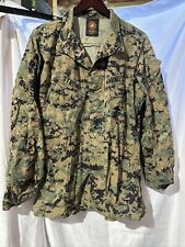 USMC Men's Woodland Marpat Camo Digital Jacket Blouse Marine Med Reg NAMED picture