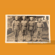 WW1 Photo Postcard Kingdom Of Serbia Soldiers Posing In Uniform 1918 Dated picture