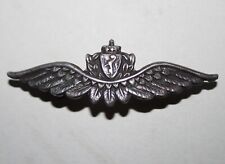 WW2 ROYAL NORWEGIAN AIR FORCE OFFICER STERLING WING CAP BADGE RODEN BROS TORONTO picture