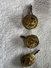 Vintage 3- US Naval Eagle Over Anchor Brass Uniform Buttons  Superior Quality. picture