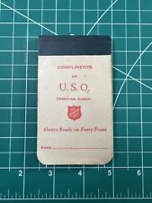 WWII USO Notepad Notebook Salvation Army Unused Vintage picture