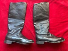 Soviet Russian Chrome Military Uniform Officer PARADE Leather Boots picture