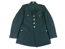 US Army Coat Green 44 Long Poly/Wool Dress Military Uniform Class A Jacket picture
