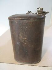 Rare antique Civil War & WW1 Military water canteen flask bottle 1 pint 5.5 x3.5 picture