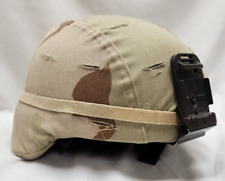 X-Large MSA ACH Helmet with DCU Desert Camouflage Cover and NVG Mount PASGT picture