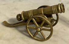 Vintage Brass Carriage Gun Cannon 4 1/2” England picture