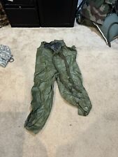 US Military Issued Wet Weather Waterproof Bib Overalls Medium 8405-00-985-7328 picture