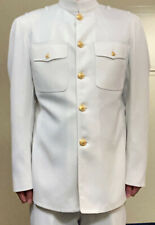 US Navy Officer Choker White Dress Jacket, Size 40R picture