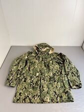 US Navy NWU Type III AOR2 Gore-Tex Parka Jacket Small Regular Adults Green Camo picture