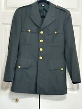 Vintage US Army Mens Military Green Dress Jacket Size 37R picture