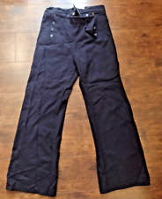 WW2 Wool US Navy Crackerjack Sailor Uniform Pant Size 36XL DSA Button Front picture