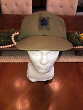 Real Nice 1959 US Army Cap, Field, Hot Weather OG-106 Size 7 Named LT Colonel picture