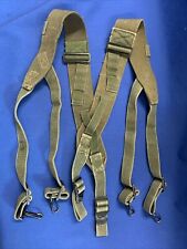 Vintage US Army USGI M45 Field Gear Suspenders picture
