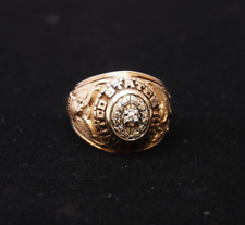 US Army 10K Gold Diamond Accent Ring picture