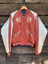 Vintage 50s Korean War Souvenir Japan Sukajan Jacket Reversible Good Size picture