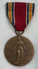 Original USA World War II Victory Medal Full Size Slot Brooch  picture
